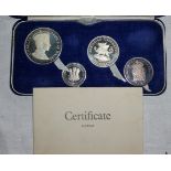 PRINCE CHARLES INVESTITURE 1969, 4 silver medallions