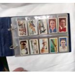 An album of 19 sheets of rarer cigarette cards