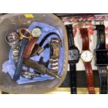 A Seiko F1 Honda Racing quartz chronograph, and a selection of other gents wristwatches