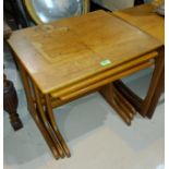 A nest of teak G-Plan style occasional tables