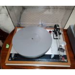 A Thorens TD 160 record player.