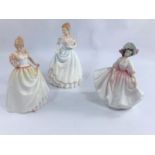 3 Royal Doulton figure of ladies - Gift of Love HN 3427, Claire HN 3646, Sunday Best HN 2698