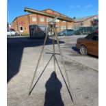 A WWI period cylindrical brass telescope/sighting device, believed to have been used in France