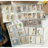 30 sheets of part sets of cigarette cards including golf and racing yachts