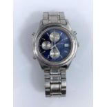 A Seiko quartz chronograph SQ-50 gents wristwatch