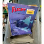 A large collection of 1950's and later FLIGHT magazines