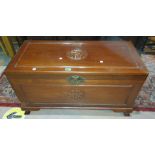 An East Asian camphor wood blanket box, 93cm