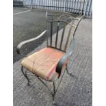 2 decorative wrought metal conservatory chairs