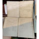 PHARMACY LEDGERS - 3 manuscript ledgers 1922-7 filled with prescription details