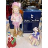 Two Royal Doulton miniature figures: Dinky Do, HN 1678 & Christmas Morn, HN 3212, with boxes; a