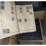 4 Old collections of stamps in album