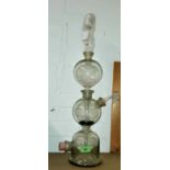 A vintage Kipp's apparatus glass funnel
