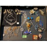 A selection of costume jewellery