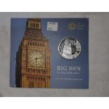GB: £100 Big Ben coin, fine silver 2015