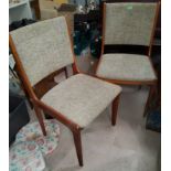 A set of Four teak G-plan style dining chairs