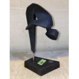 A Royal Doulton 2012 Olympics black bisque diver figure, on pedestal, original box