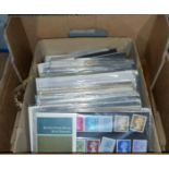 GB: a selection of 1970's QEII mint commemorative stamps in packs others in blocks ready for album