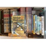 The Imperial Dictionary, 2 vols, half calf and other books including Where Eagles Dare, 1st Edition,