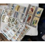 8 sets of cigarette cards including 'Famous British Liners' and 'Fish & Bait'