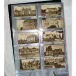 An album of 11 sheets of rare single cigarette cards