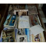 A large selection of unmounted postcards