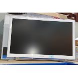 A Samsung small modern flatscreen TV