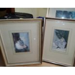 3 prints after Sir William Russell Flint, 1 signed by the artist, all framed and glazed