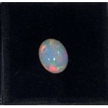 One loose cabochon cut opal weighing 2.54cts