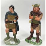 Two Royal Doulton Middle Earth figures: Aragorn HN 2916 & Boromir, HN 2918