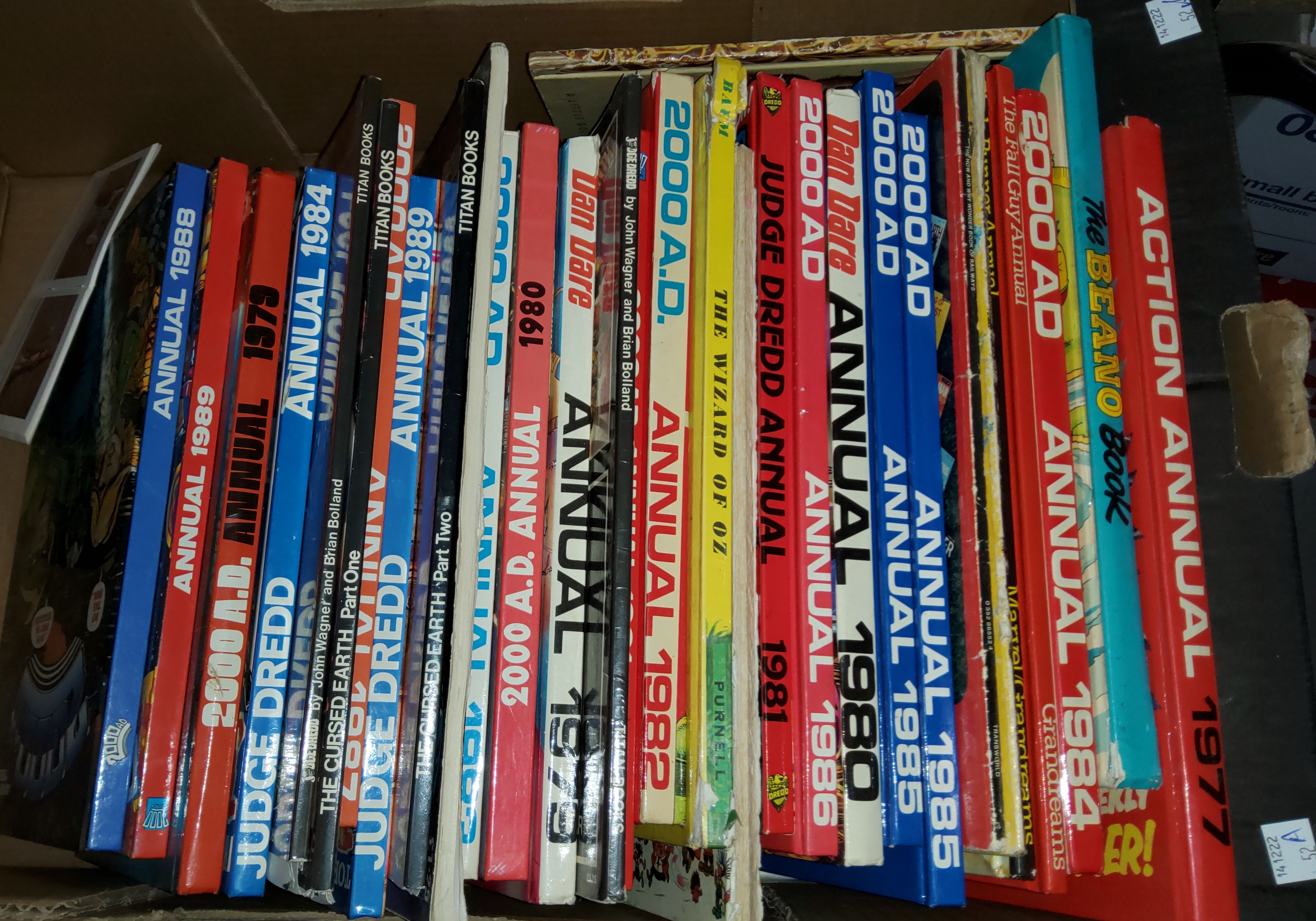 A selection of 2000AD and Judge Dredd Annuals and comics from 1979 and later