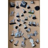 A selection of unpainted vintage Games Workshop Citadel Games, and some others, mainly Warhammer