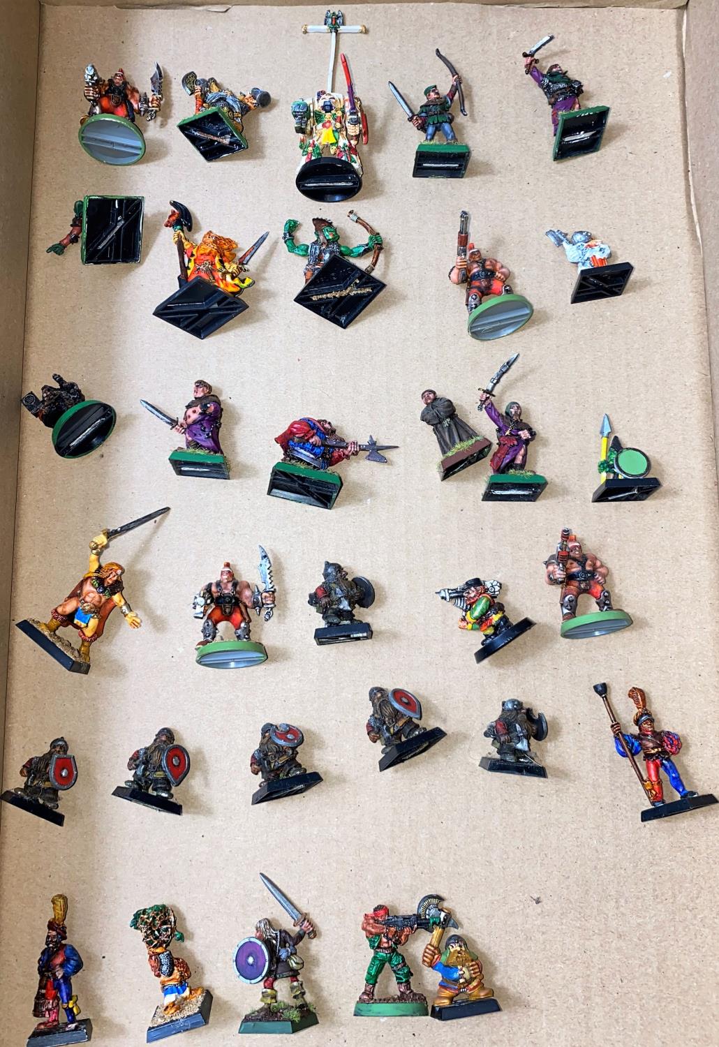 A selection of painted vintage Games Workshop Citadel Games, and some others, mainly Warhammer