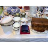 Wedgwood serving dishes and a selection of decorative items