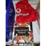 MUFC memorabilia: a facsimile signed photo 'League Champions 1964/5'; a Ron Atkinson signed photo; a