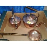 Two 19th century copper kettles