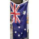 A large modern 1901 designers Australian flag 89x180cm