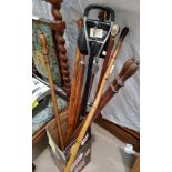 A selection of walking sticks.