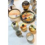 A selection of Noritake hand painted china, vases etc and other decorative china including desert