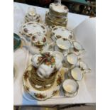 A large selection of Royal Albert Old Country Roses dinner and teaware including 2 tureens, gravy