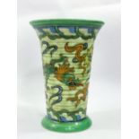 A Crown Ducal Charlotte Rhead vase with Dragon pattern decoration, height 15cm