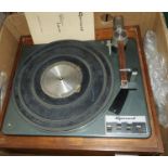 A mid 20th century Garrard Lab 8 turntable.