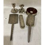 Six miscellaneous silver items