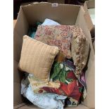 A box of textiles