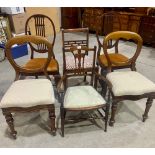Six miscellaneous chairs