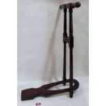 A 19th century mahogany boot jack