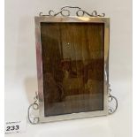 A Victorian silver photograph frame. 6½' high. London 1899