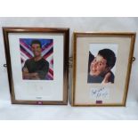 Popular Culture. Peter Kay and Simon Cowell. Photographs and autographs