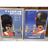 A pair of German London Tower Bridge posters after Ottomar Anton 1895-1976. 33' x 24'