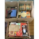 Three boxes of maps, Penguin books and other volumes