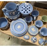 A collection of Wedgewood jasparware